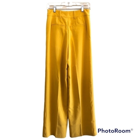 Sergio Hudson x Target Yellow High-Waist Wide Leg Tailored Trousers - Size XS - Picture 2 of 16
